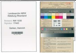 Entnazifizierung Heinrich Gerken , geb. 17.04.1906 (Bergmann)