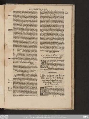 Liber primus qui imago Mundi Dicitur, qui a quibusdam beato Anselmo, ab allis Honorio incluso ascribîtur, incipit.