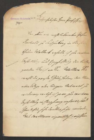 Brief an Jacob Grimm und Wilhelm Grimm : 23.10.1844