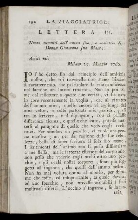 Lettera III.