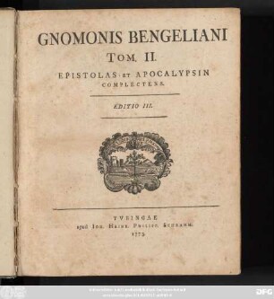 T. 2: Epistolas Et Apocalypsin Complectens