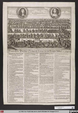 Frantzösischer Prächtiger Einzug deß Königs und der Königin In Paris. den 26. Augusti. 1660