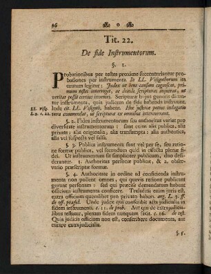 96-101, Tit. 22 De fide Instrumentorum