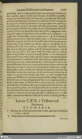 Locus CXII. à Tributo ad Decimam