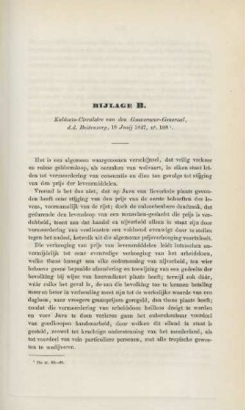 Bijlage B. Kabinets-circulaire van den gouverneur-generaal, d.d. Buitenzorg, 18. junij 1847, n°. 1881