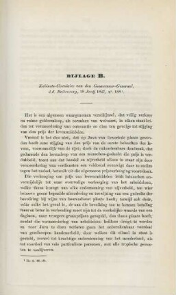 Bijlage B. Kabinets-circulaire van den gouverneur-generaal, d.d. Buitenzorg, 18. junij 1847, n°. 1881