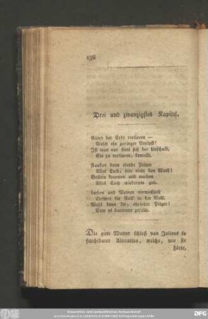 Drei und zwanzigstes Kapitel.