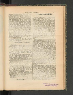 La Campagne Du Dahomey.