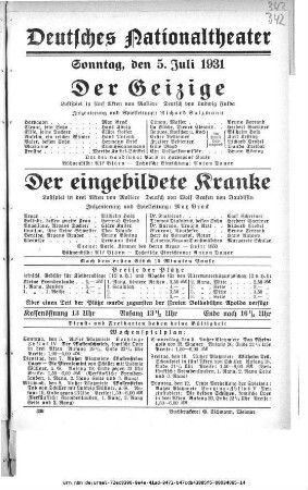 Der Geizige