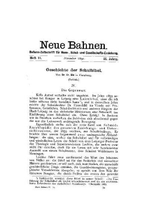 Geschichte der Schulbibel : (Schluß)