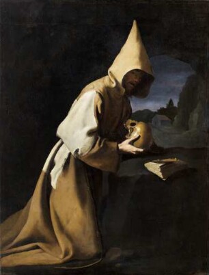 Der heilige Franziskus von Assisi in Meditation