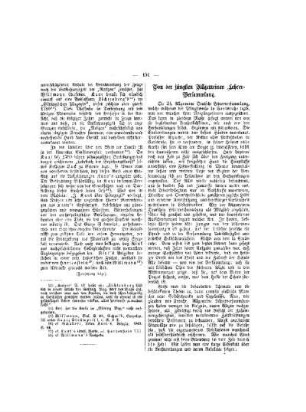 Von der jüngsten Allgemeinen Lehrerversammlung