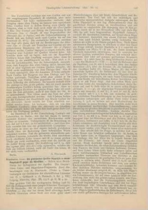 625-628 [Rezension] Staehelin, Hans, Die gnostischen Quellen Hippolyts in seiner Hauptschrift gegen die Häretiker. - Sieben neue Bruchstücke der Syllogismen des Apelles. Die Gwynn‘schen Cajus- und Hippolytus-Fragmente. Zwei Abhandlungen von A. Harnack