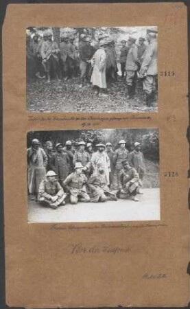 Verhör der bei Warmeriville in der Champagne gefangene Franzosen