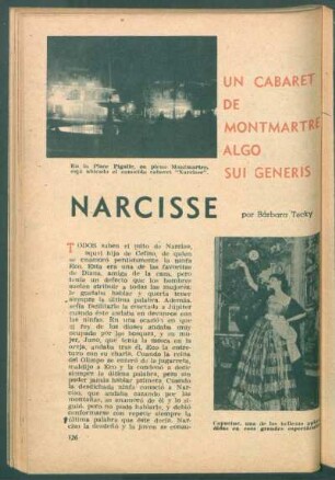 Narcisse - un cabaret de Montmartre algo sui generis