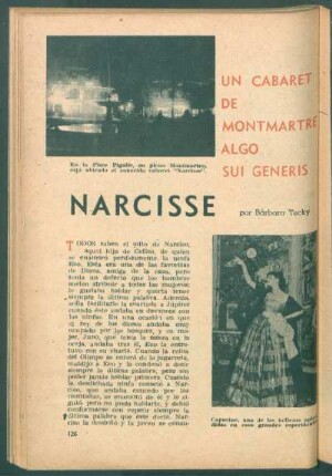 Narcisse - un cabaret de Montmartre algo sui generis