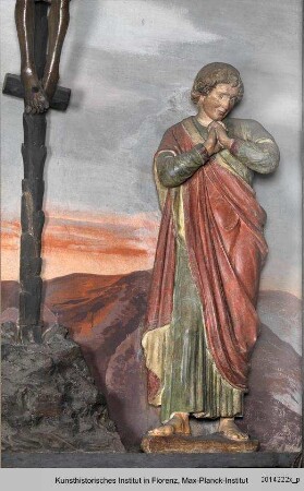 Kruzifix mit trauernder Maria und Johannes : Der trauernde Johannes