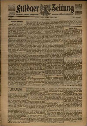 Ausgabe vom Freitag, den 10. Januar 1908.