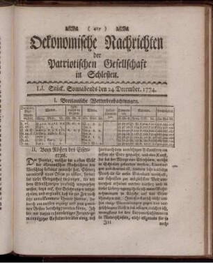 LI. Stück. Sonnabends den 24 December. 1774.