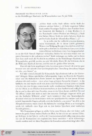 Antrittsrede vom 26. Juli 2008