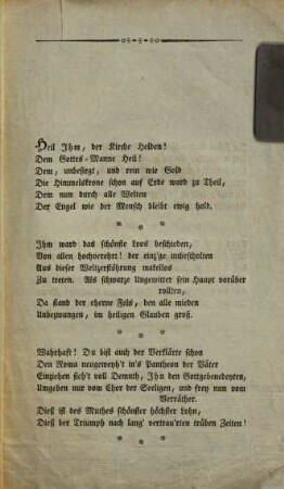 Dem frommen Pabste! : Regensburg, zur Feyer des Sonntags Cantate den 8ten May, 1814