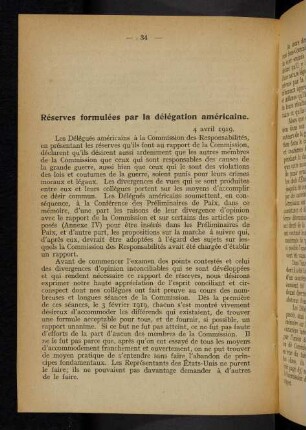 34-39, Réserves formulées par la délégation américaine