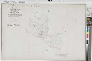 Wersen (Lotte), Zusammenlegung Büren, Urkarte 1 Wersen Flur 7 Bl.1