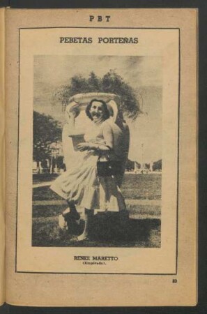 Renée Maretto (empleada) - [Fotografía] : Pebetas porteñas