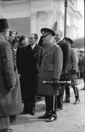 Chisinau: Regierungsmitglieder, Gruppen mit Marschall Antonescu