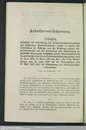 Arbeiterversicherung