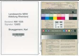 Entnazifizierung Karl Brueggemann , geb. 07.08.1895 (Steiger)