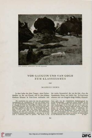 Von Gauguin und van Gogh zum Klassizismus