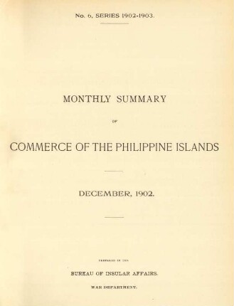 No. 6, Series 1902 -1903. December 1902