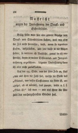 Nachricht wegen der Verbesserung der Druck- und Schreibfehler.