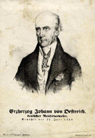 Bildnis von Johann (1782-1859), Erzherzog von Österreich