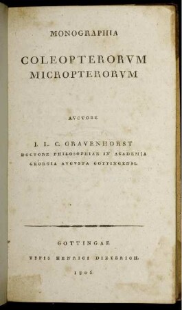 Monographia coleopterorum micropterorum