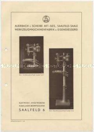 Kugellager-Bohrmaschine "Saalfeld 6"