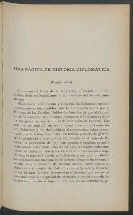 Una página de historia diplomática - (Continuación)