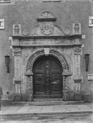 Marienberg, Rathaus : Marienberg, Rathaus. Hauptportal