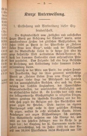 Kurze Unterweisung.