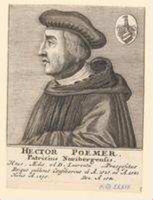Hector Pömer, Patrizier, Propst von St. Lorenz, Ratskonsulent; geb. 1495; gest. 1541