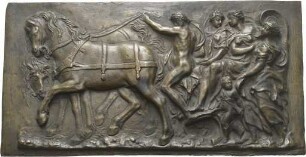 Bronzeplakette mit Darstellung eines Triumphzugs