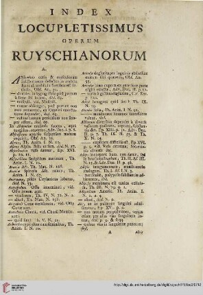 Index locupletissimus