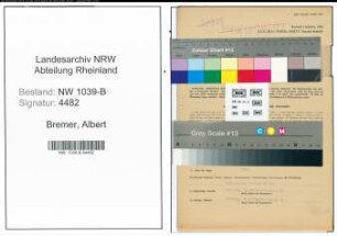 Entnazifizierung Albert Bremer , geb. 01.10.1886 (Beamter)
