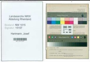 Entnazifizierung Josef Hartmann , geb. 17.09.1909 ()
