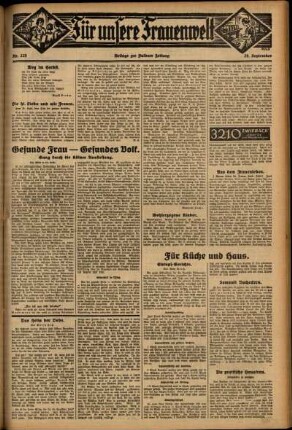 Zweite Ausgabe vom Donnerstag, den 28. September 1933.