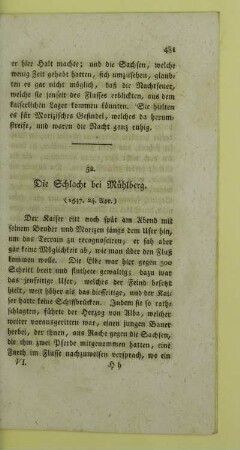 52. Die Schlacht bei Muehlberg. (1547. 24. Apr.)