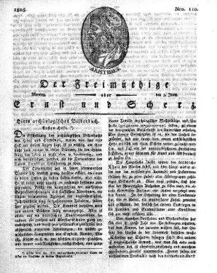 Nro. 110, Montag, den 3. Juny 1805