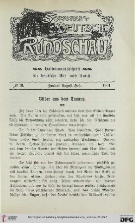 1: Bilder aus dem Taunus