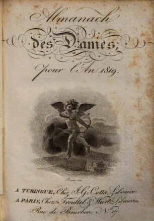 Almanach des dames : pour l'an .... 1819, 1819